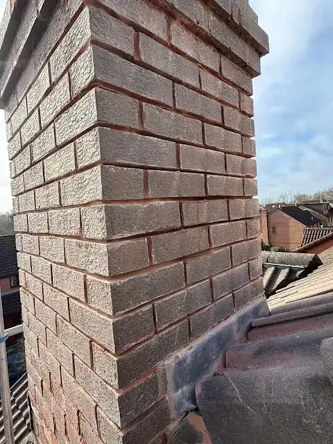 Chimney repointing by Yellowstone Roofing, Wiltshire 3