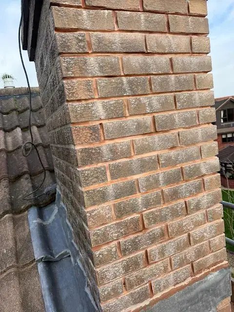 Chimney repointing by Yellowstone Roofing, Wiltshire 5