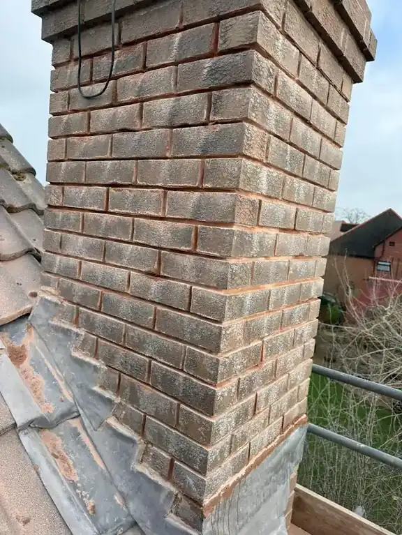 Chimney repointing by Yellowstone Roofing, Wiltshire 7