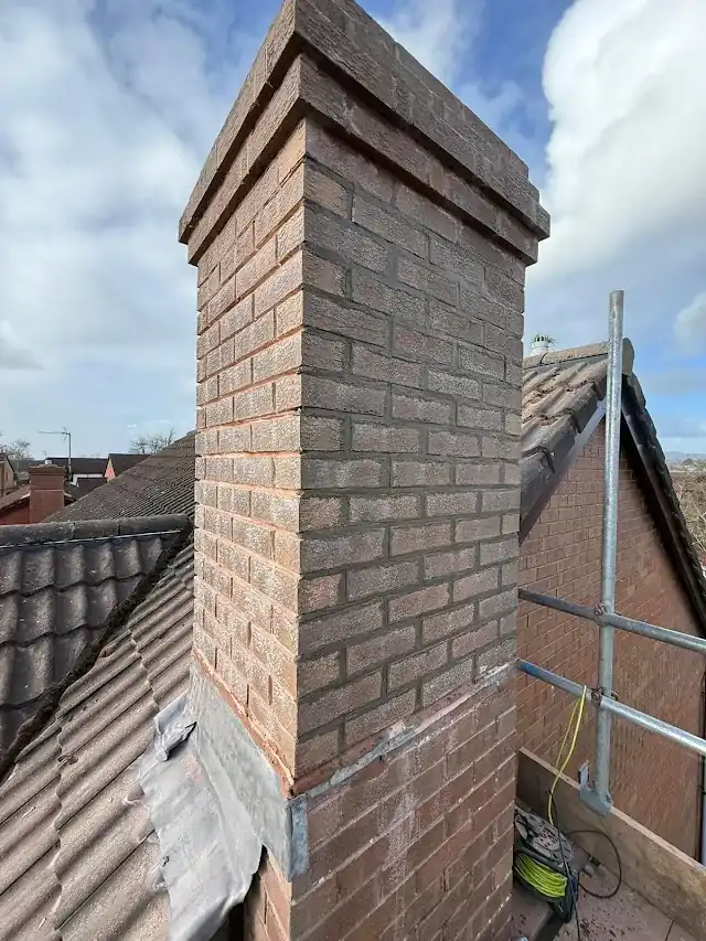 Chimney repointing by Yellowstone Roofing, Wiltshire 10