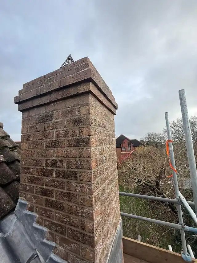 Chimney repointing by Yellowstone Roofing, Wiltshire 11
