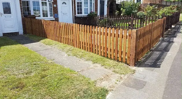 Garden fencing by Yellowstone, Wiltshire 2